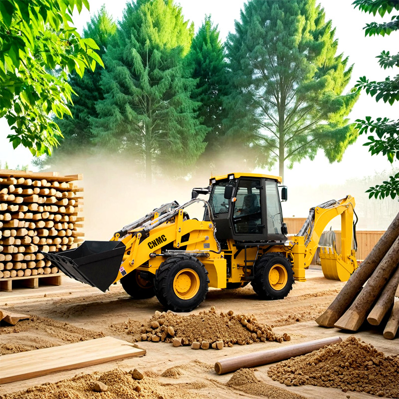 China Factory Front End Skid Steer 4X4 Wheel Backhoe Loader Price Mini Backhoe Loaders with CE EPA Euro5 Engine for Sale