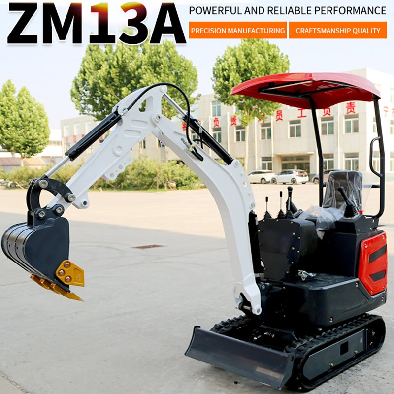 1-3t CE Farm Home Garden Agricultural Micro Wheel Excavation Hook Hydraulic Garden Bagger Digger Mini Backhoe Loader Small Crawler Excavator Mini Excavator