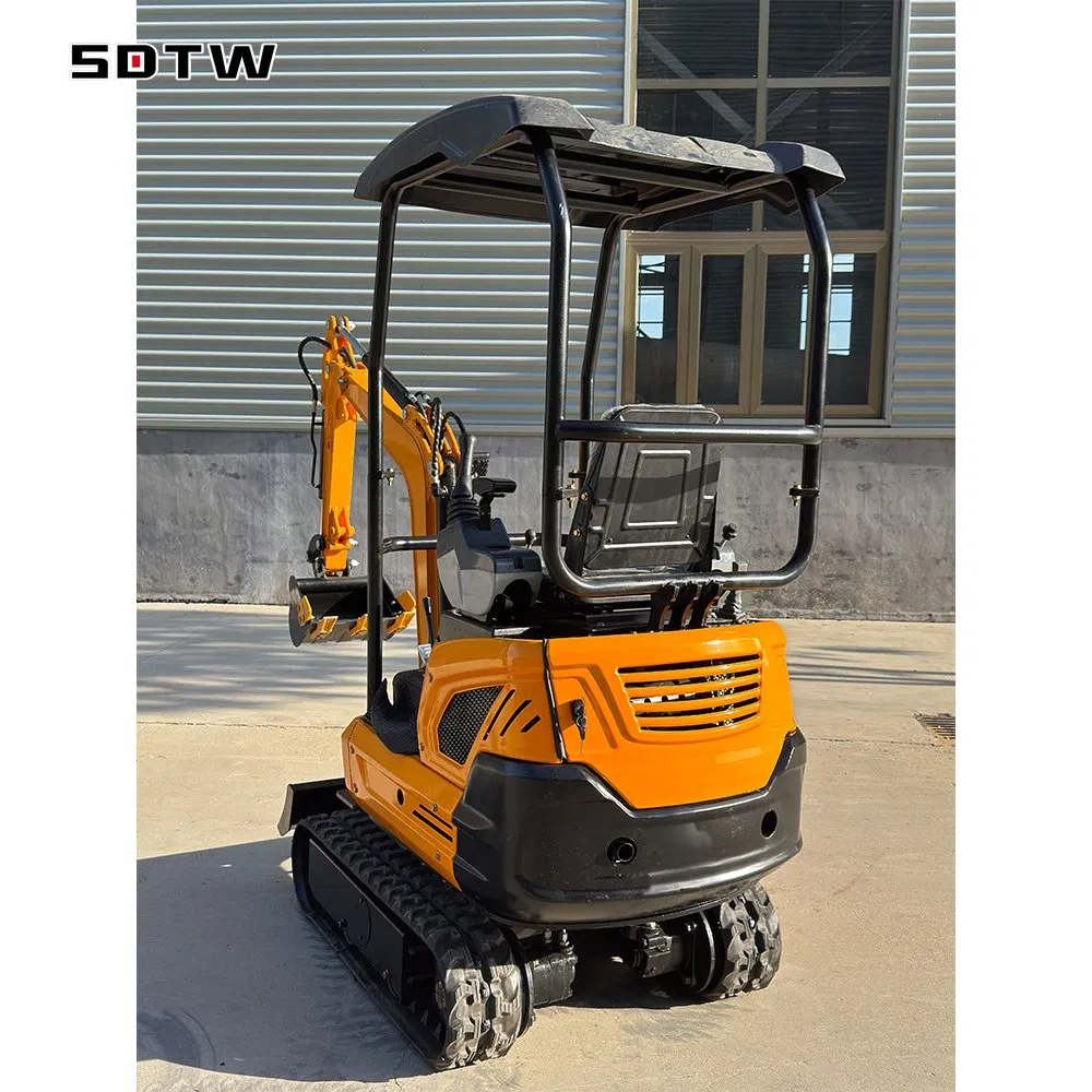 China Sdtw Mini Excavator 1 Ton 1.2 Ton 1.5t Compact Excavators Small Digger CE EPA Euro 5 Wholesale Prices with Bucket for Sale