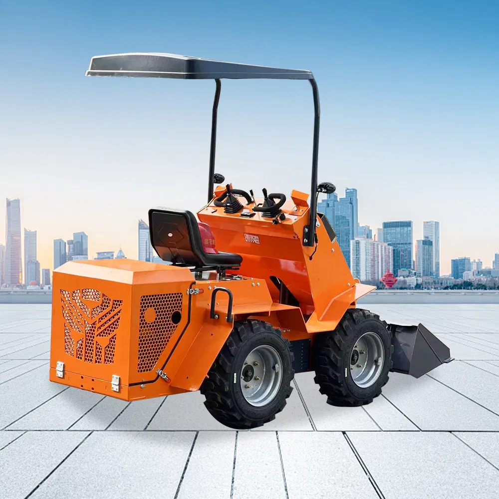 Farm Agriculture Construction Use Wheel Track Drive Small Compact Skid Steer Loader