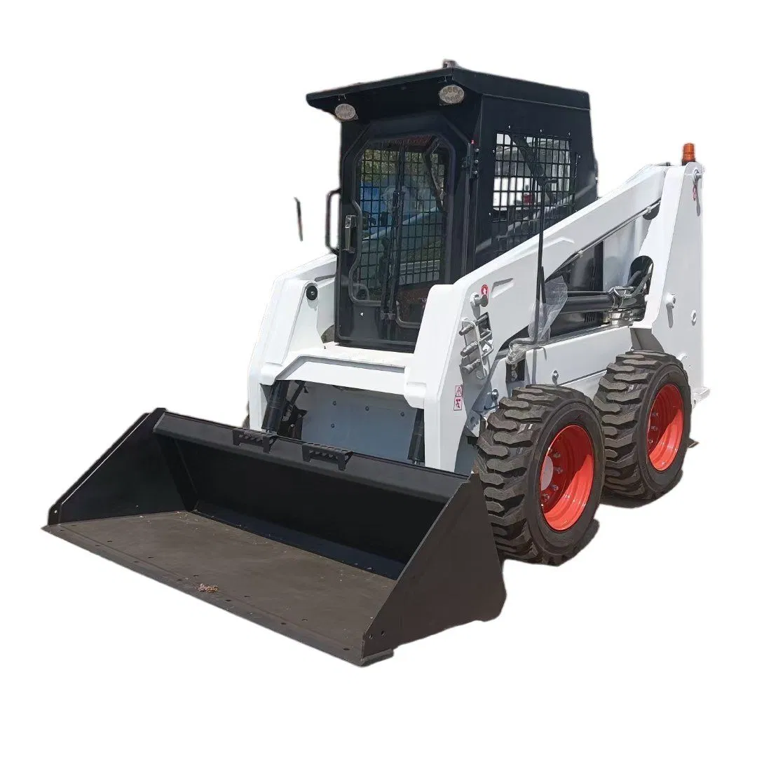 Mini 50HP 65HP 75HP 85HP 500kg-1200kg Micro Crawler Wheel and Track Skid Steer Loader with Attachment for Construction