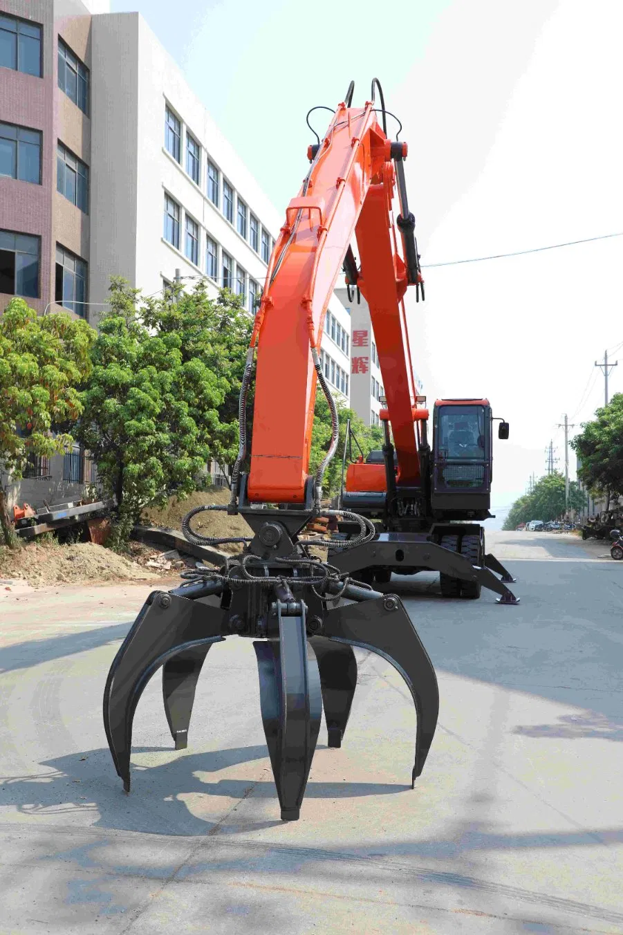 CE Certified Chinese Excavator Material Handling Machinerymaterial Wheel Loader Grabbing Crane