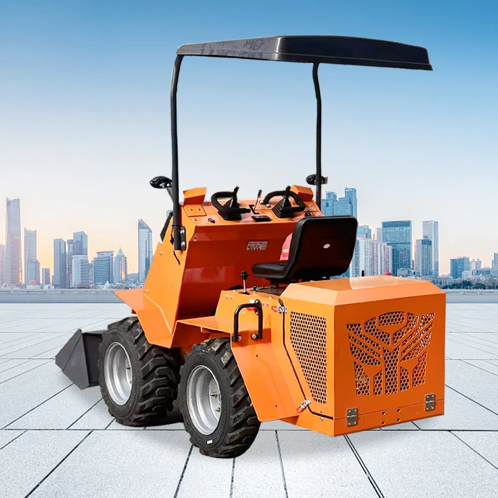 Farm Agriculture Construction Use Wheel Track Drive Small Compact Skid Steer Loader