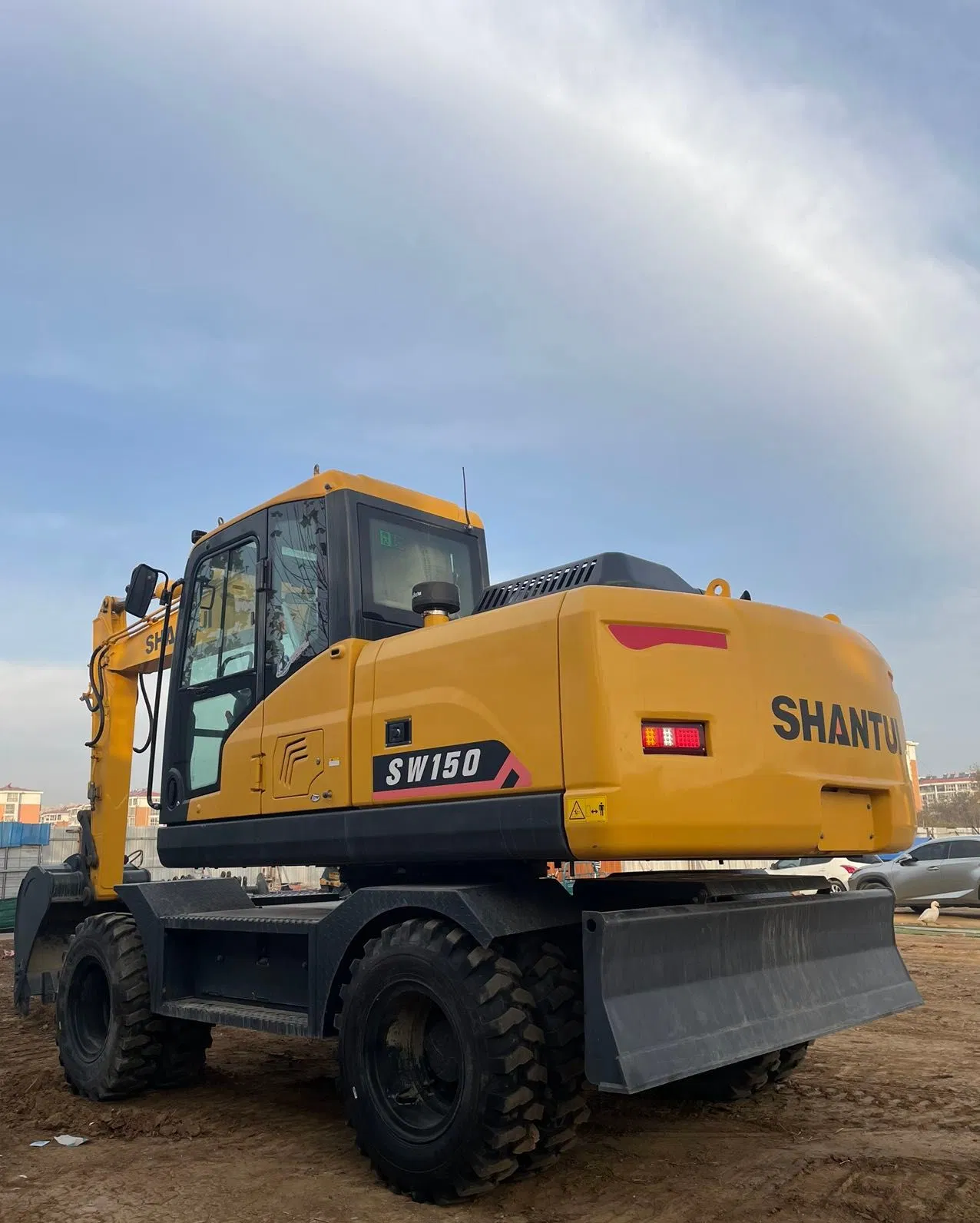 Shantui Factory Price 13.5 Ton Hydraulic Crawler Excavator Wheel Digger Sw150-9W for Sale