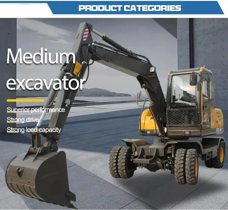 15 Ton Mining Excavator with Wheels