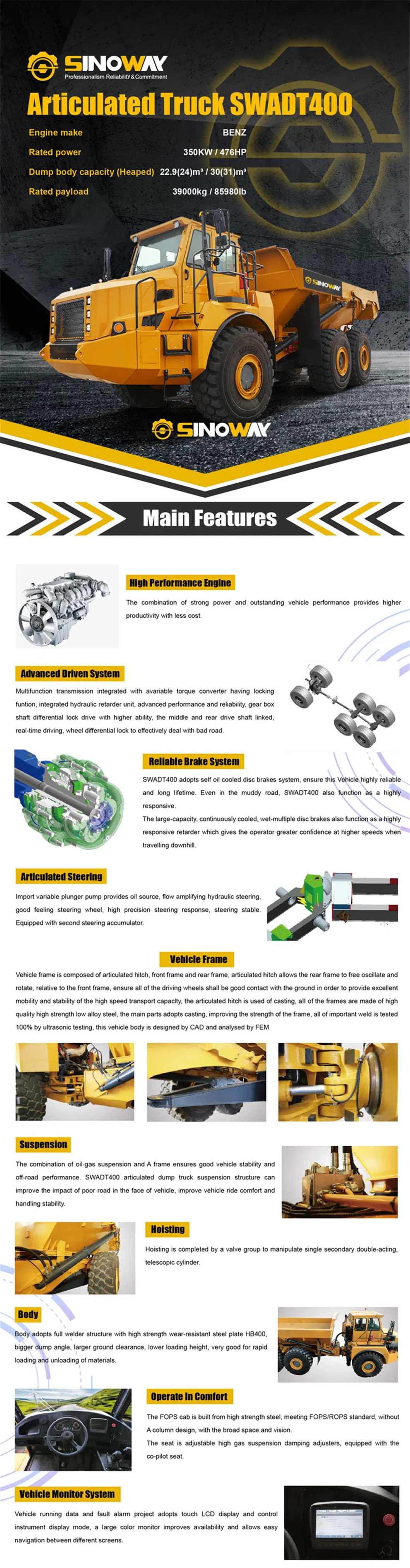 Articulated Mining Dump Truck