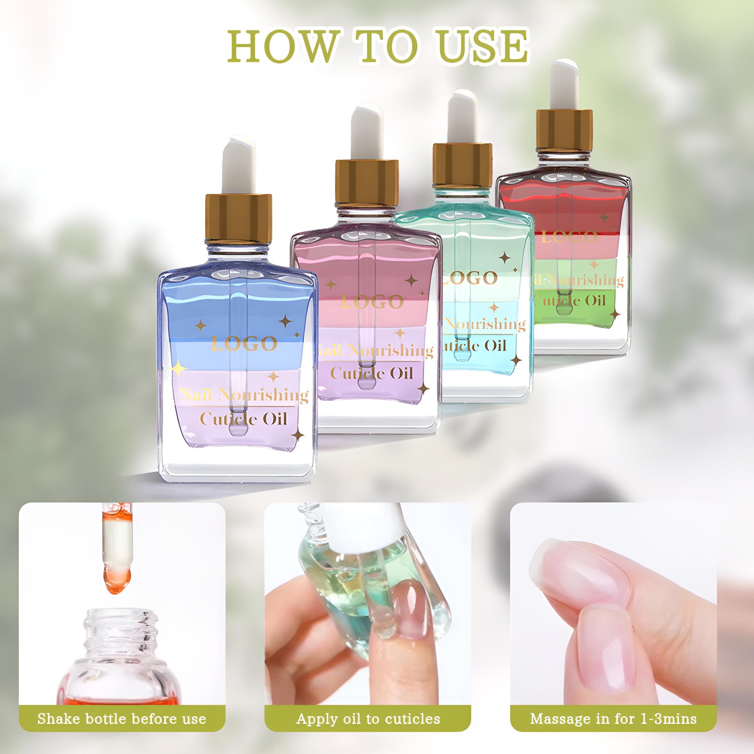 Private Label Vitamin E Cuticle Oil Quickly Nourishes Cuticles Nail Care Repair Organic Natural Vegan Scented Nail Oil Factory