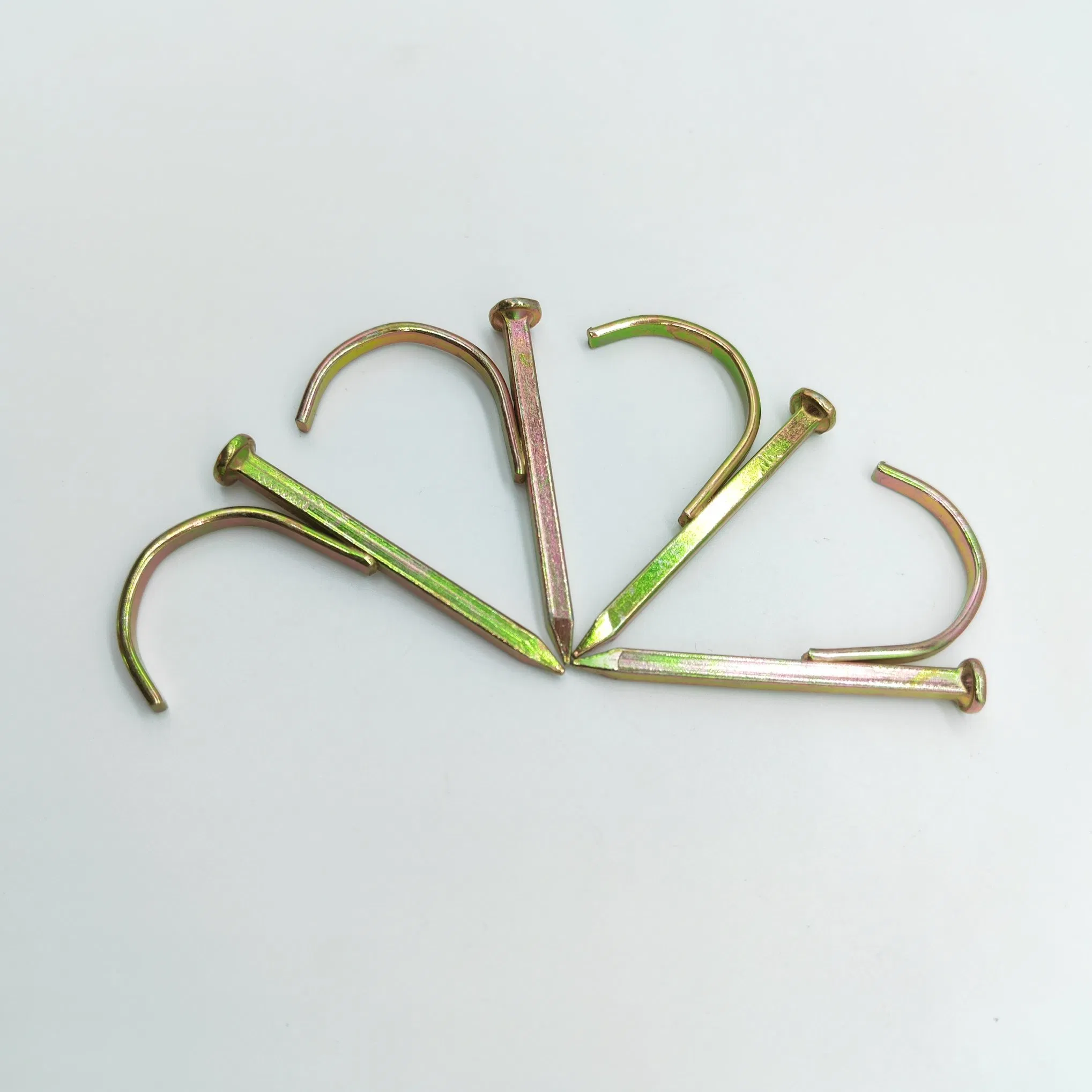 2025 Hot Sale Hard Galvanized Water Pipe Square Nail Fixed Hook Nail Steel Hook Nail