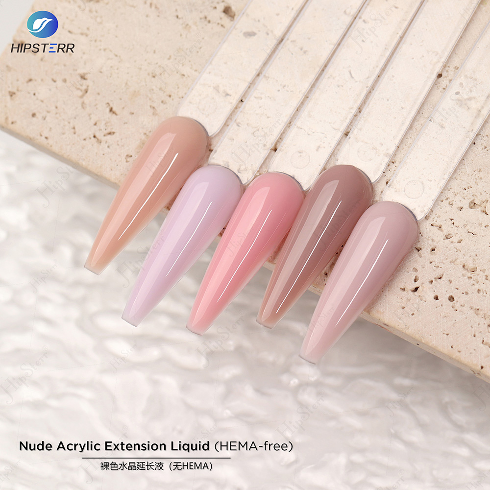 Acrylic Extension Liquid Physical Color Showcase 1