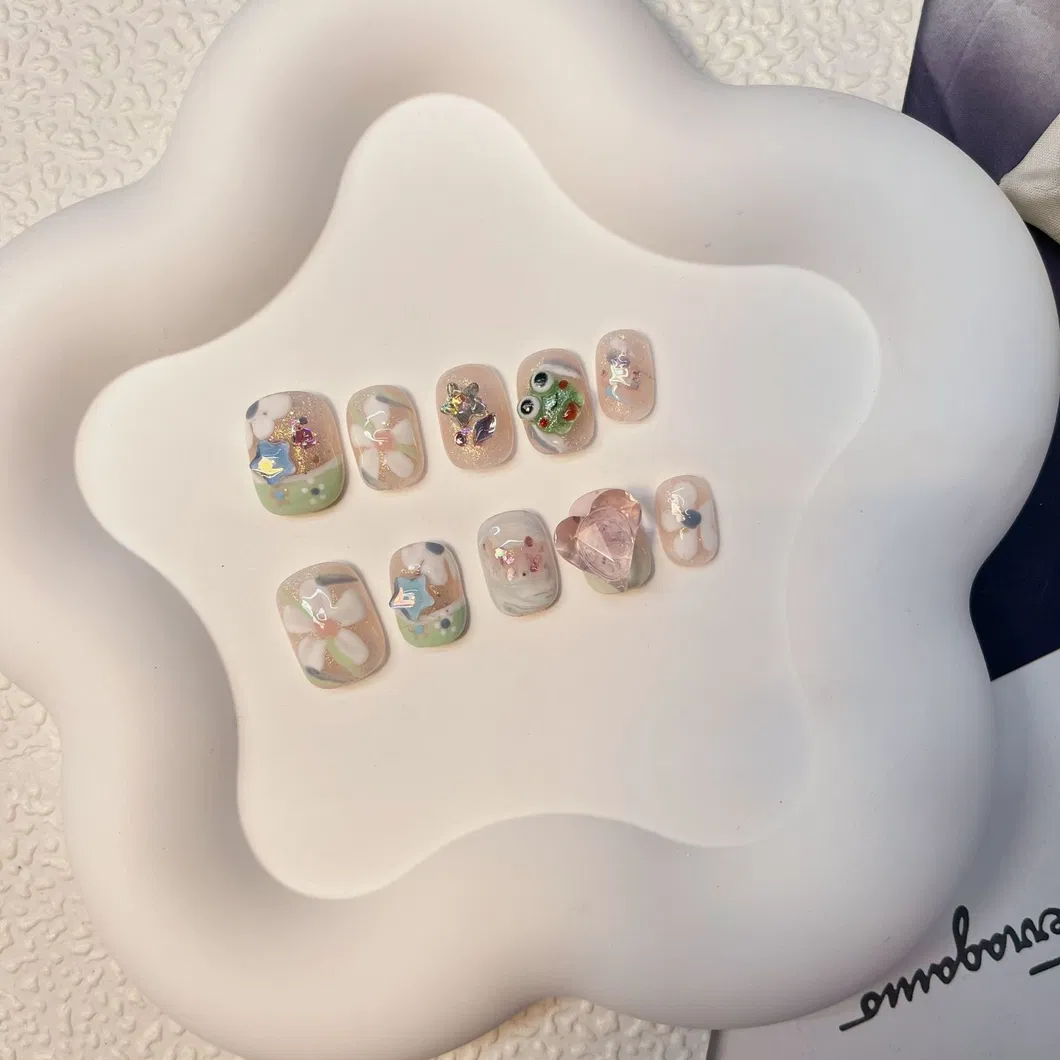 Custom Press on Nails Handmade 10PCS Acrylic Designer Artificial Fingernails