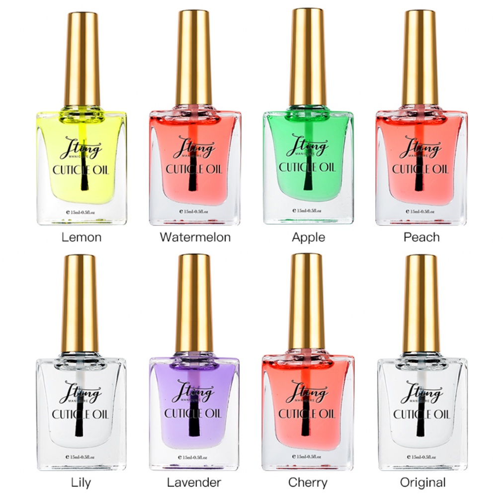 JTING Organic 16 Flavors Nail Care Cuticle Oil Bulk for Nail Strengthen Protect Extract Vegetable Nutrient Oil Smooth Surface