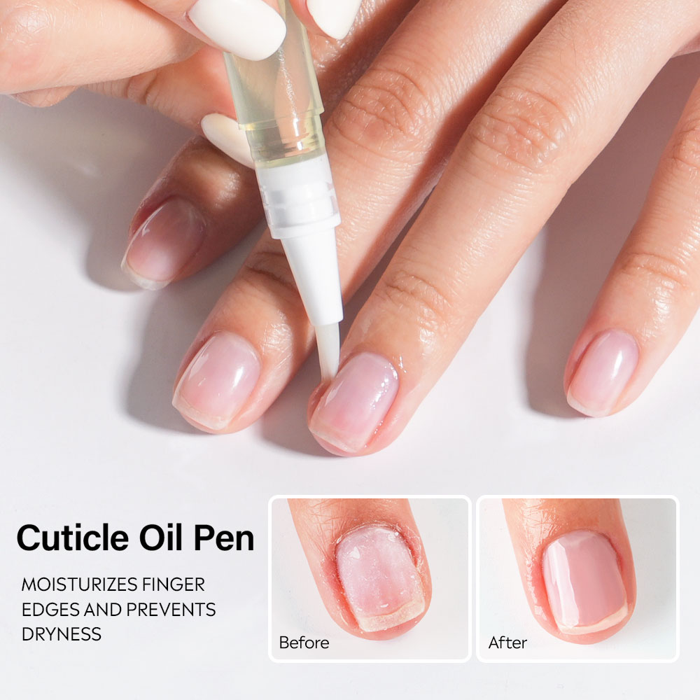 Customized Fruit Scents Revitalize Damaged Nails Prevents Breakage &amp; Hangnails with Fast-absorbing Formula Cuticle Oil Pen