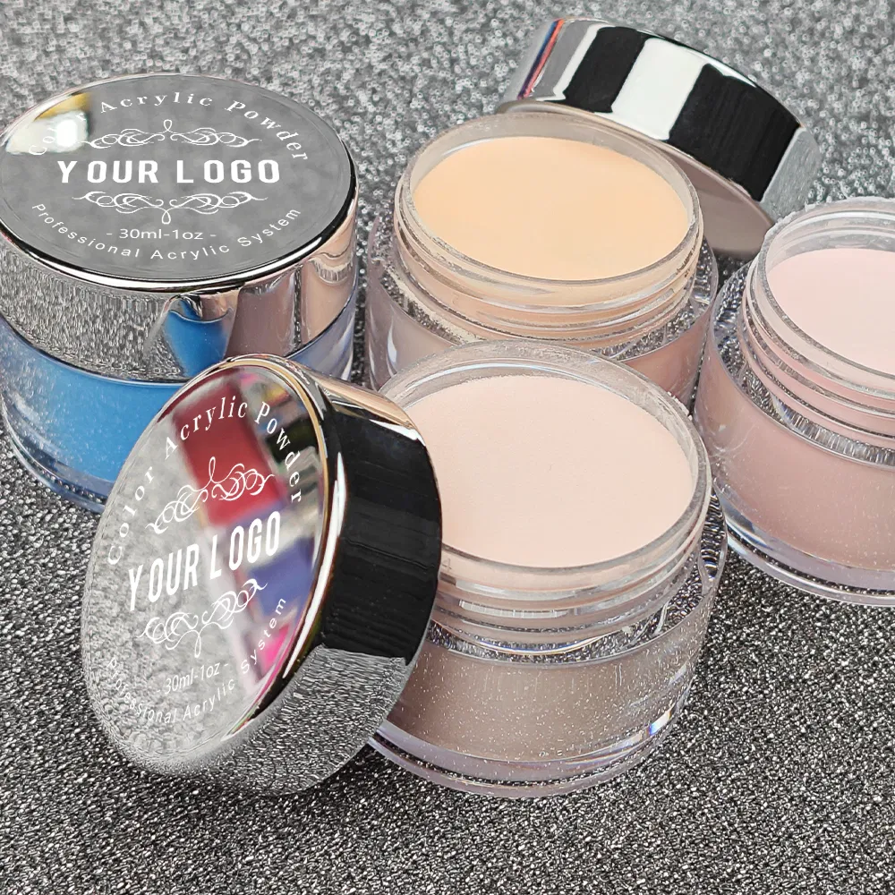 Wholesale Custom Private Label Colored Nail Supplies Cover Pink Nude DIP Powder Nail Dipping Acrylic Powder for Nail Sanlon