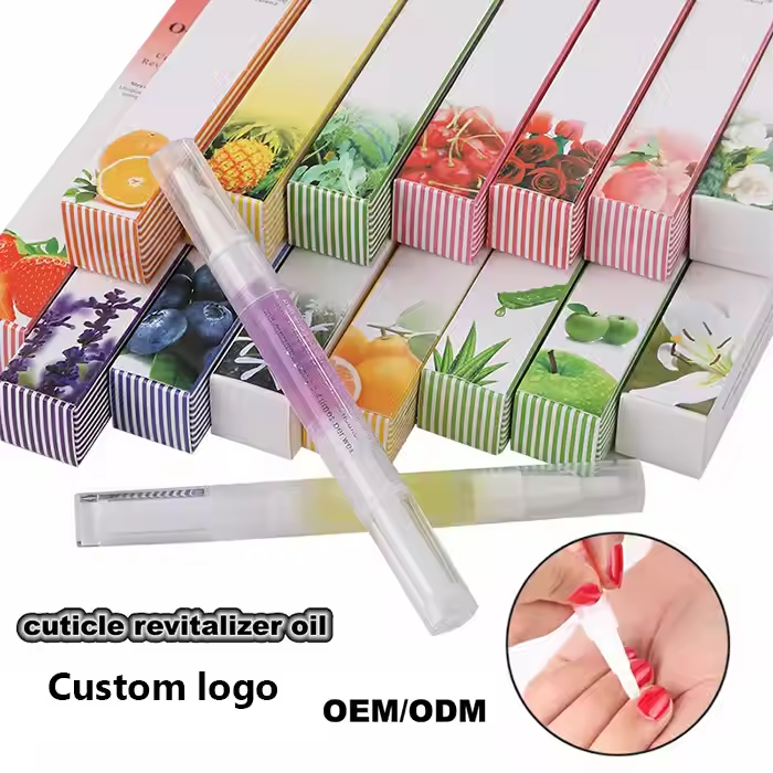 Hot Selling 15 Flavor Organic Nail Cuticle Oil Pen 2ml Deep Moisturizing Salon Manicure Products