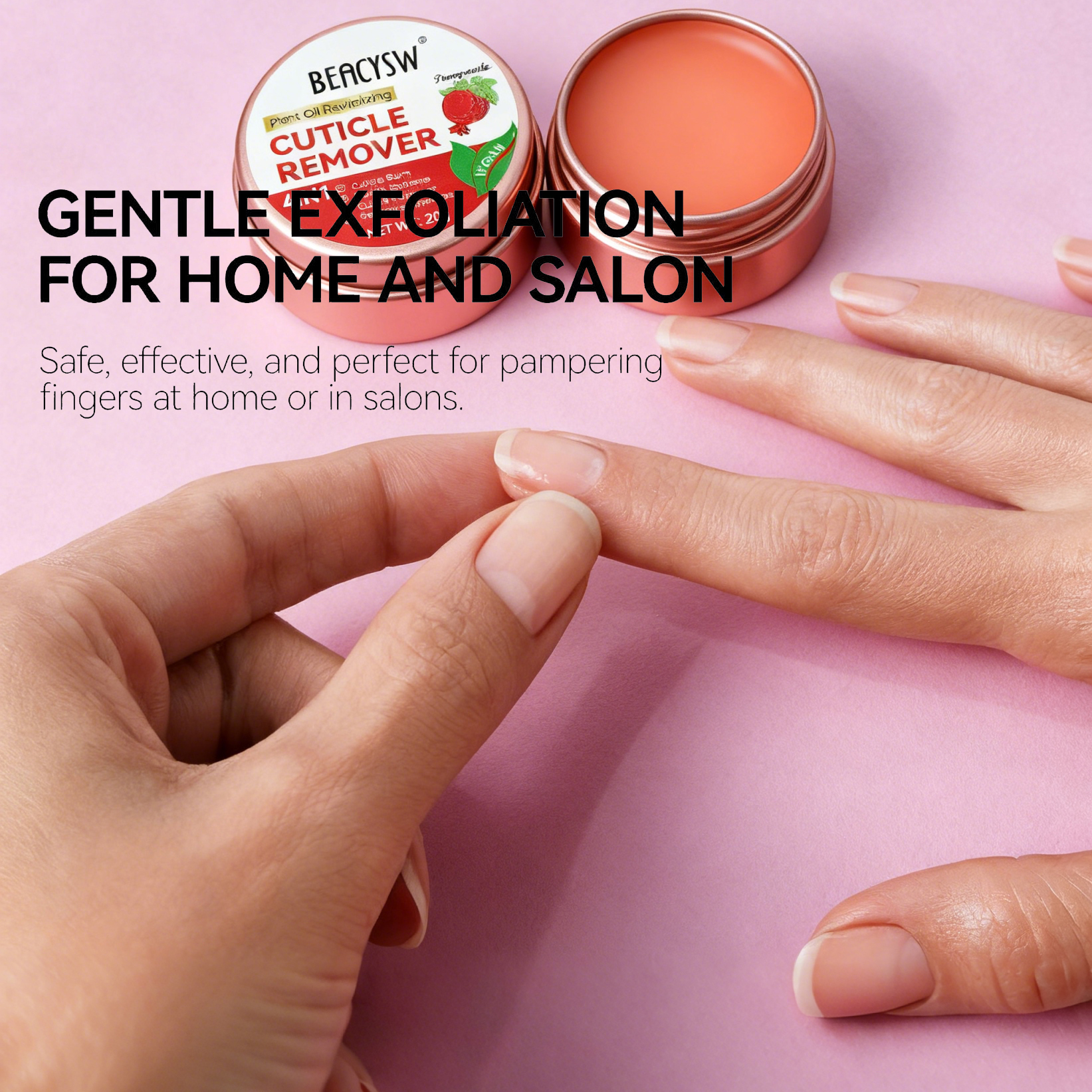 Vegan 4-in-1 Cuticle Balm Cuticle &amp; Nail Salve Oil to Moisturize &amp; Protect &amp; Heal Cracked &amp; Rigid Skin &amp; Cuticle Removal