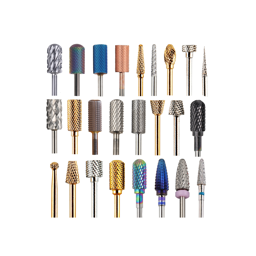Multiple Accessories Removing Case Gel Nail Bits Case Portable 5 In 1Set Cuticle Carbide Nail Bits For Drills