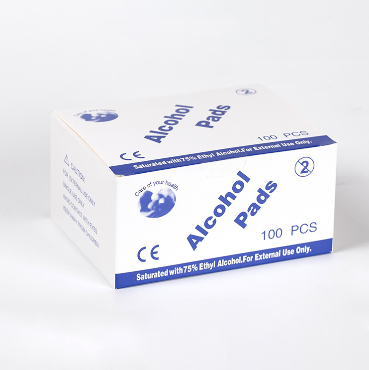 Top Selling Products Salon Hot Sale Private Label Service Disposable 5*5cm Custom 75% Nail Alcohol Pad