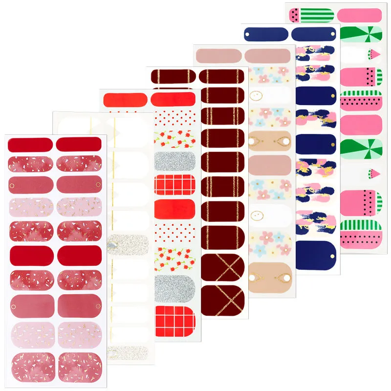 New UV Full Cover Patch Gel Halal Nail Polish Nail Stickers