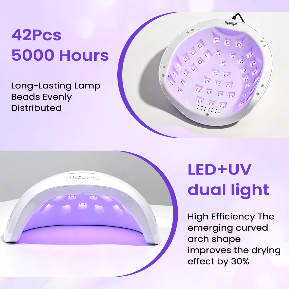 NailGirls Professional 76W UV LED Nail Lamp 4 Timer Setting And Automatic Sensor For Drying And Curing Gel Polish At Home