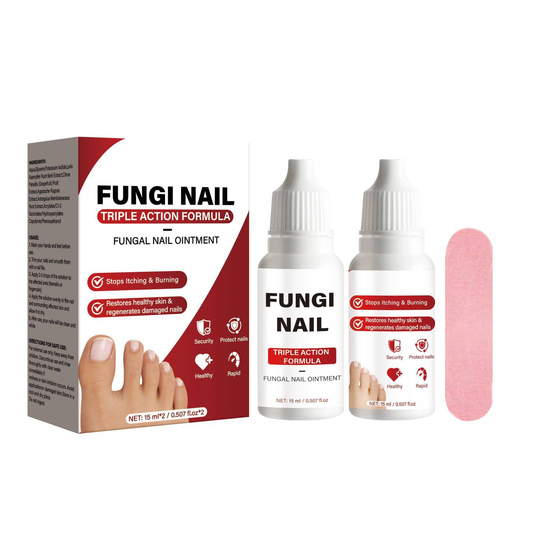 Liquid Toenail Fungus Treatment Nail Repair Pen-Relieves Discomfort Caused by Fungus Including Athletes Foot and Ringworm
