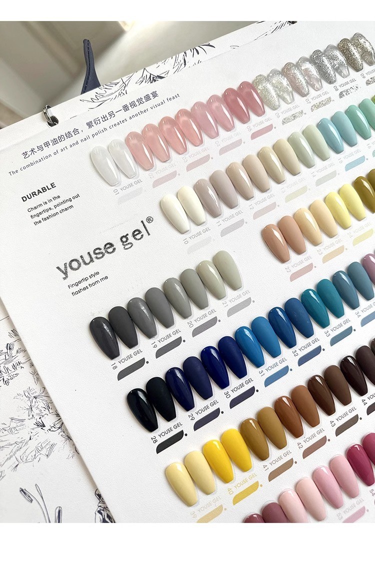 High-End 60-Color Nail Polish Gel Popular Vegetable Gum Common Gel for DIY for New Nail Salons in 2024