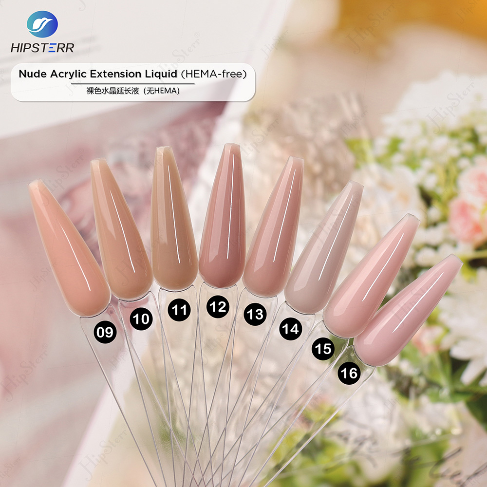 Acrylic Extension Liquid Physical Color Showcase 5