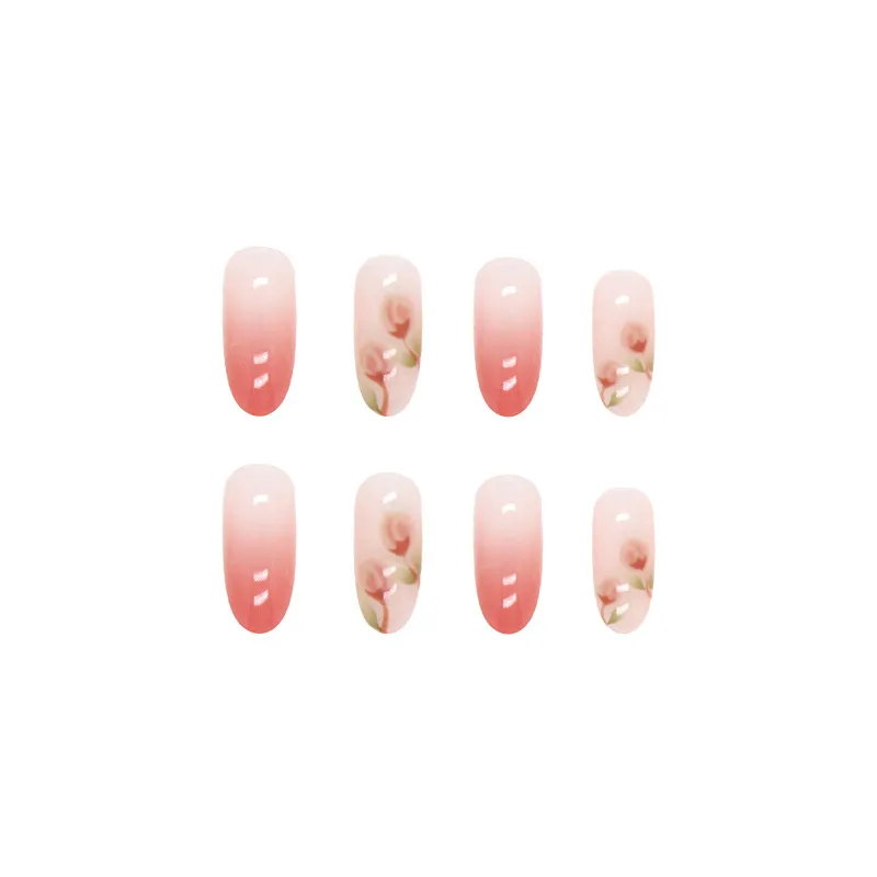 Fake Nails Long Ombre Acrylic Nails