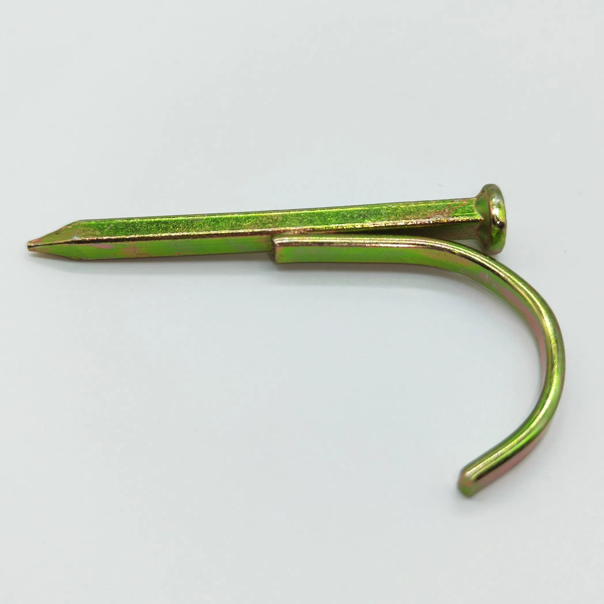 2025 Hot Sale Hard Galvanized Water Pipe Square Nail Fixed Hook Nail Steel Hook Nail