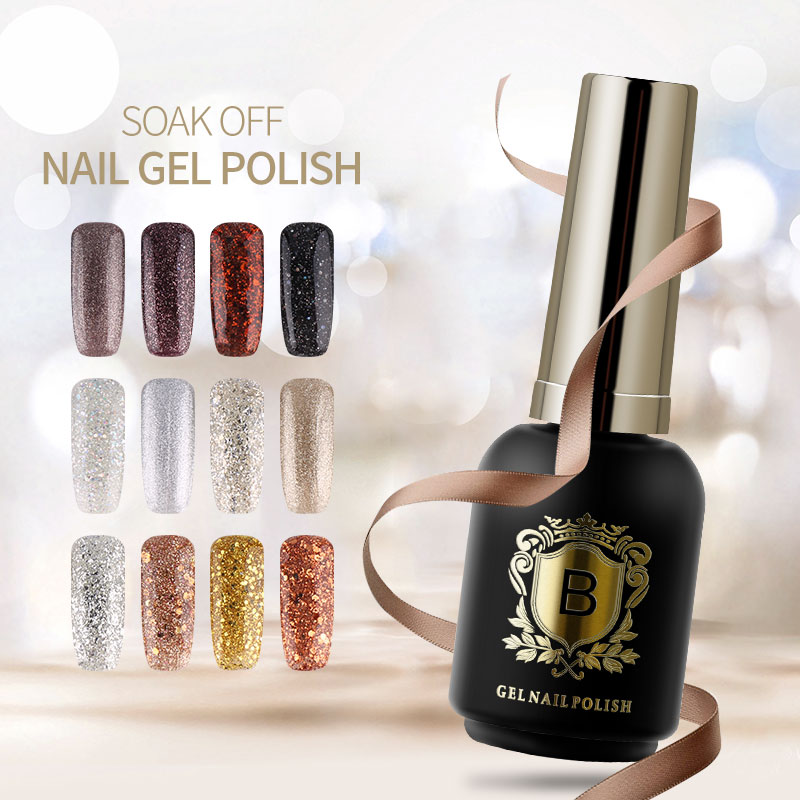 Badaga Nails Salon Professional Products Gelpolish Glitter Gel Polish