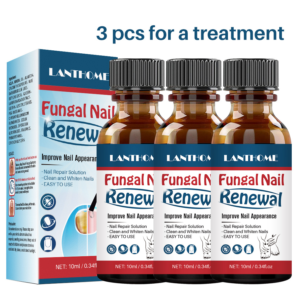 LANTHOME Natural Nail Repair Liquid Gentle Care Anti Fungal Nail