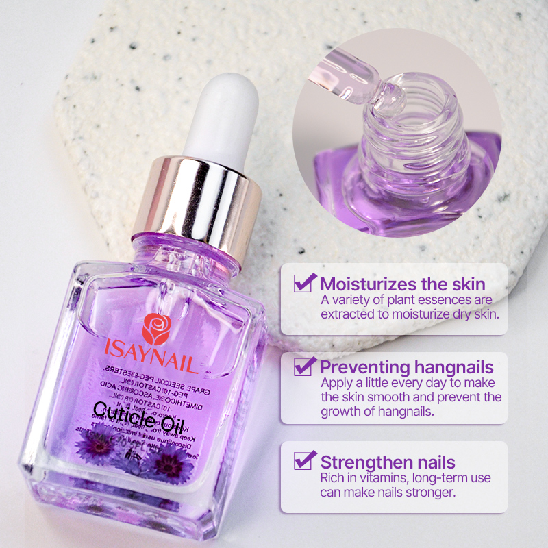 Hot Sale 15ml Custom Logo Cuticle Oil Treatment Nutrient Softener for 6 Flavors Nail Gel Polish