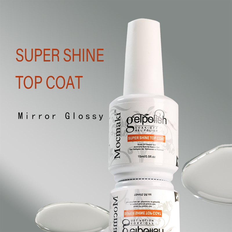 2025 New Professional Nail Salon 15ml Super Shine Top &amp; Base Gel Coat Nail Salon Essentials