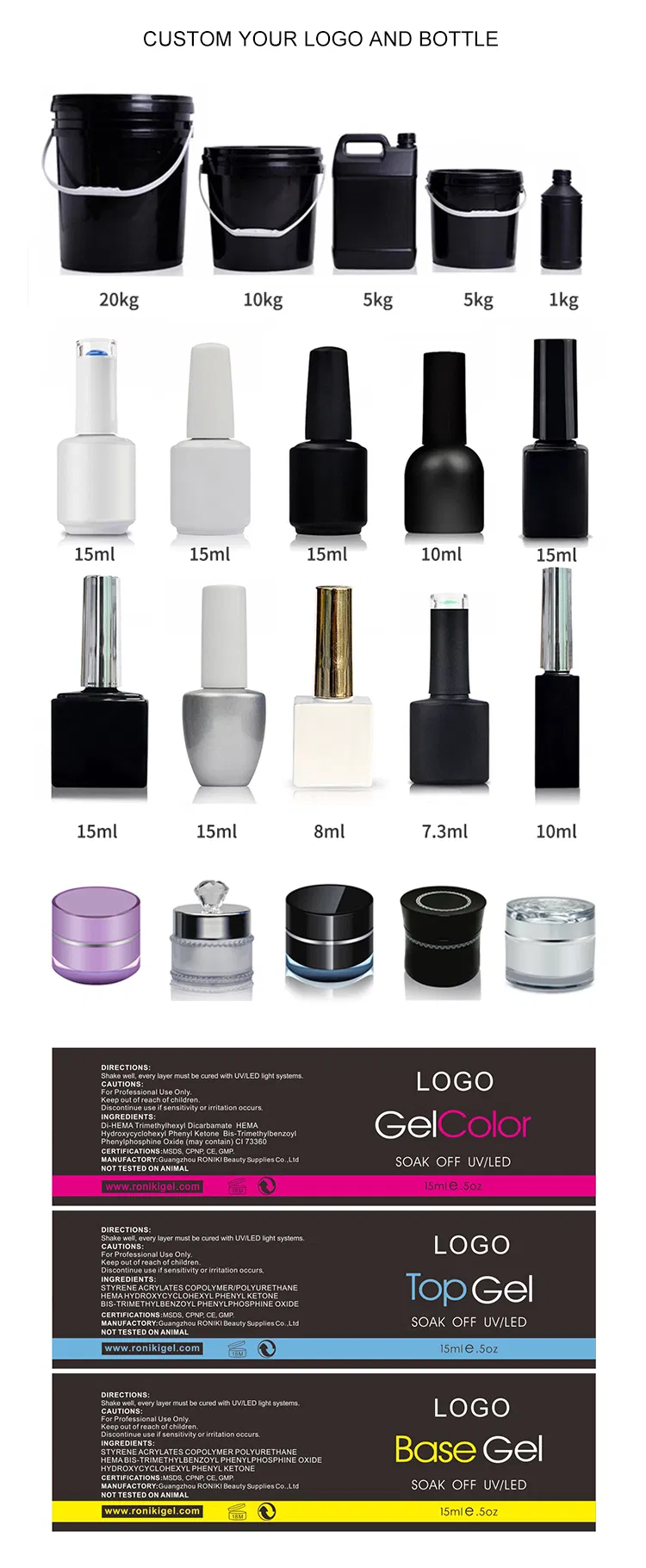 OEM 15ml Gel Nail Polish - Quality Products for Nail Artists