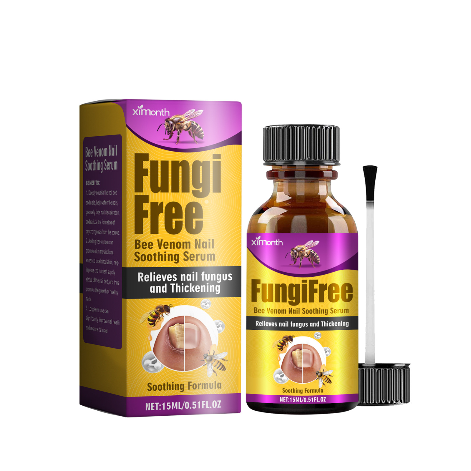 2025 Factory Direct Sale Natural Ingredient Nail Fungus Specialized Cleansing Repair Nutrient Liquid Foot Care