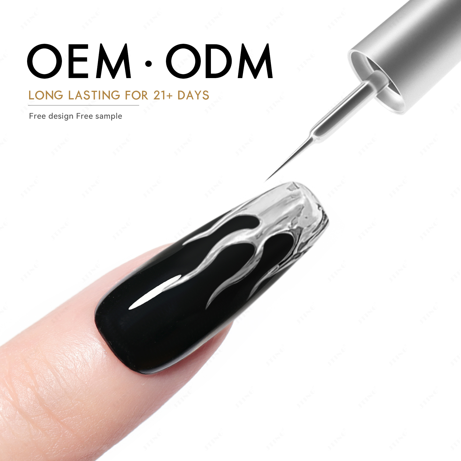 JTING High Quality Mirror Silver Golden Metal Liner Gel Nail Polish Collection Free Private Custom OEM/ODM Unique Brand