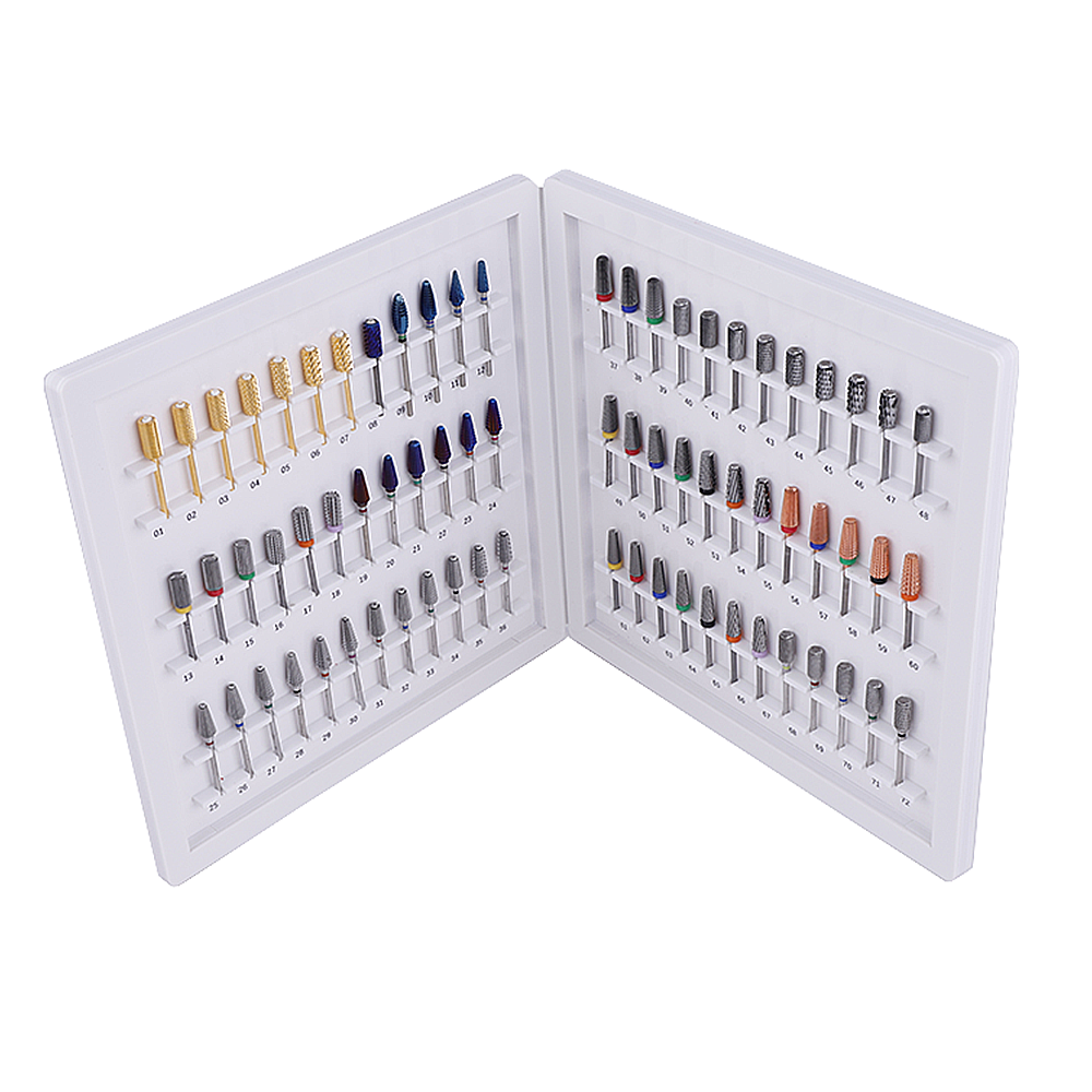 Multiple Accessories Removing Case Gel Nail Bits Case Portable 5 In 1Set Cuticle Carbide Nail Bits For Drills