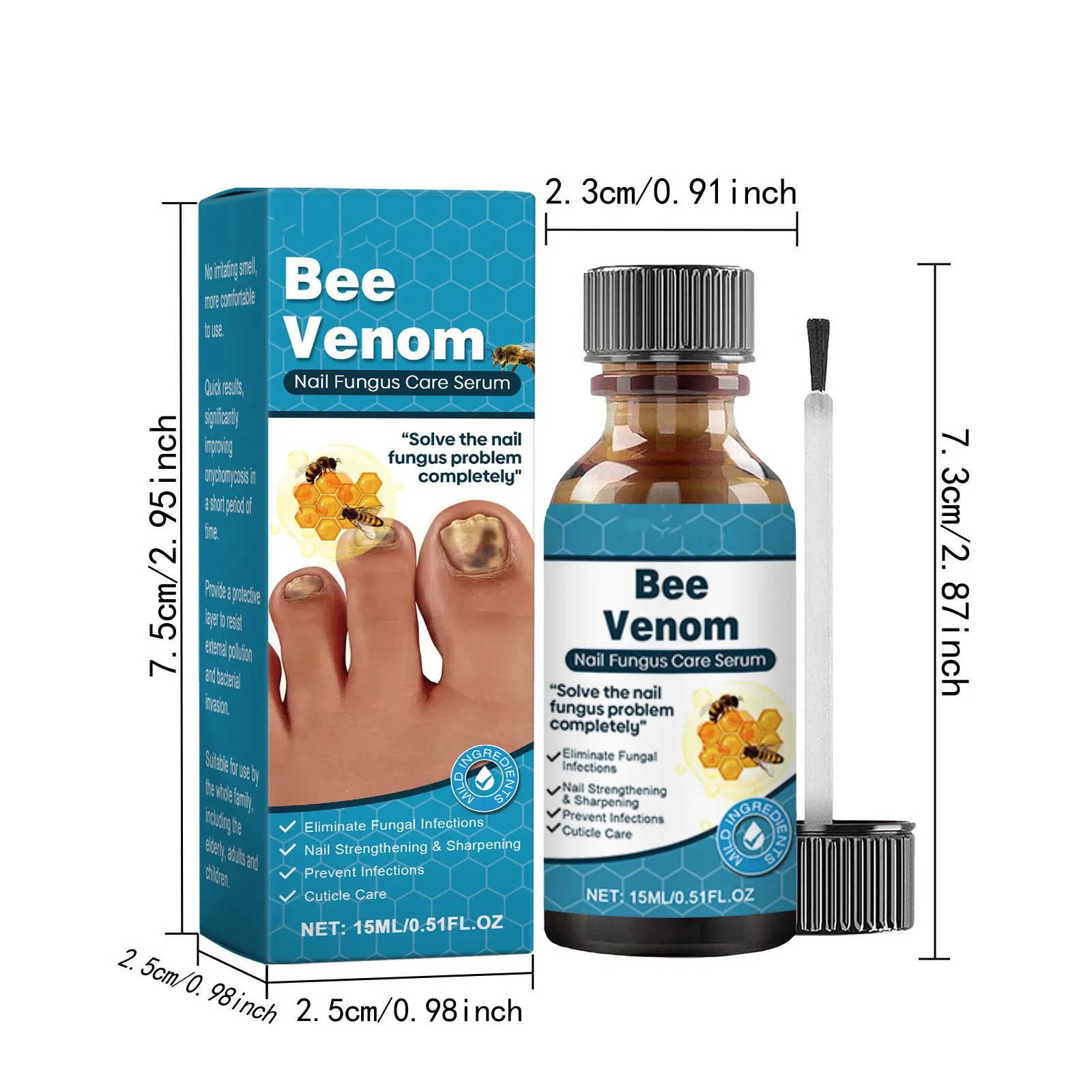 Professional Fungal Nail Gel Finger Feet Nail Care Toe Nail Fungus Treatment