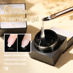 Exquisite Quality EllSan Clear Fiber Fix Gel Eco-Friendly Non-Toxic Professional Use Designer Style Hard Structural Nail Polish