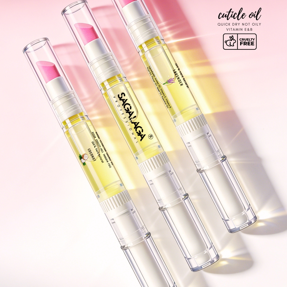 Cuticles Nail Repair Sweet Almond Oil Private Logo Box Packing Nail Nutrition Moisturizing Oil Softening &amp; Treatment