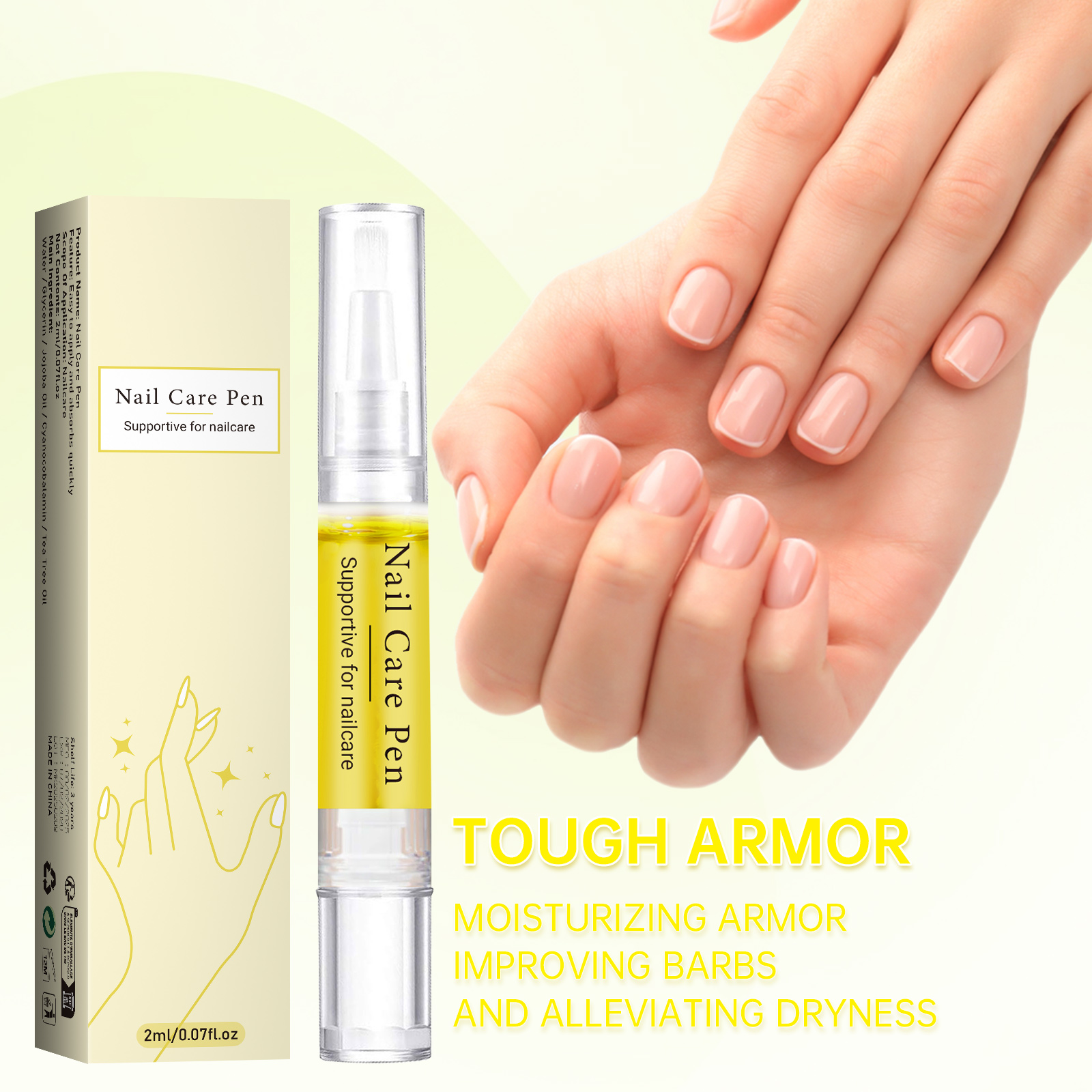 Custom Wholesale Serum for Hydration &amp; Cuticle Strengthening, Nail Health Care with Natural Vegan Nail Growth Oil
