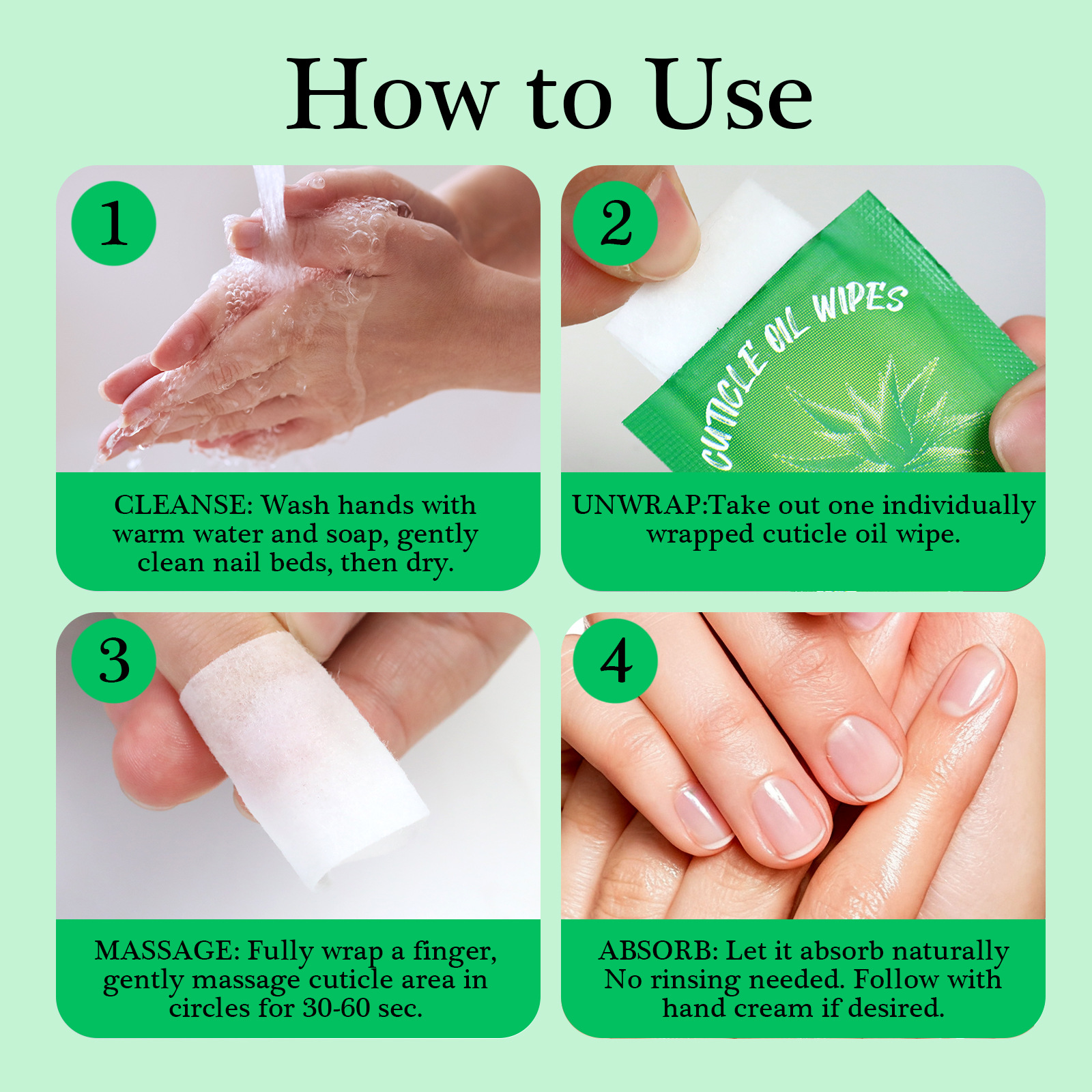 Hot Sale One-time100pcs Nutritious Oil Nail Polish Mini Protective Film Oil Anti-nail Splitting Remove Dead Skin Edges Repair