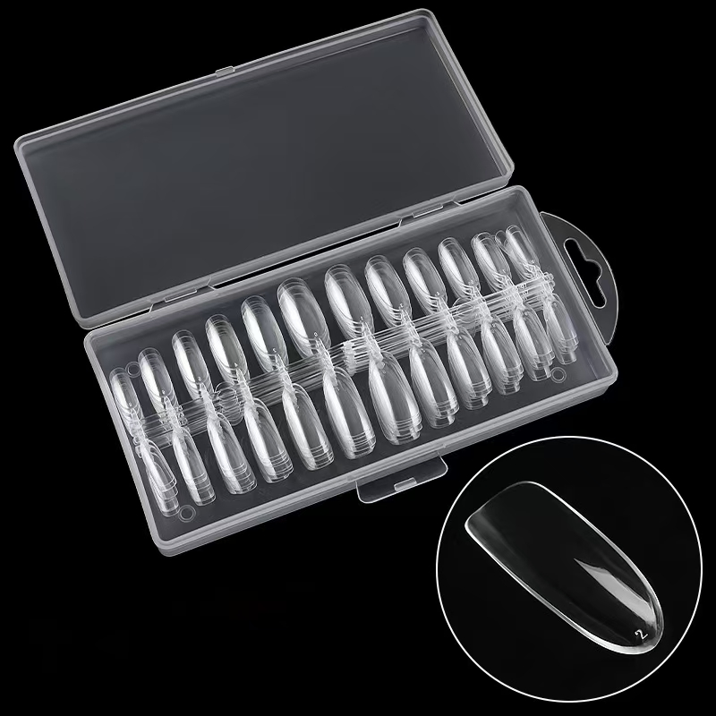 High Quality Transparent Non-Marking Pointed Drop-Shaped Ultra-Thin Nail Art