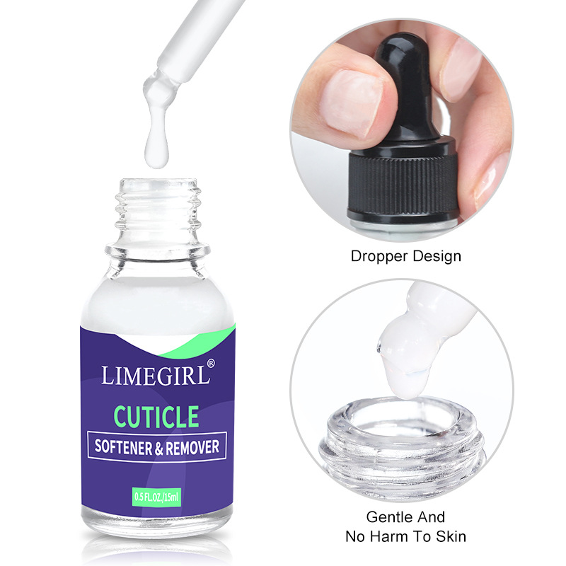 Nail Cuticle Softener Exfoliator Anti-Ingrown Nail Finger Trimming Beauty Salon Care Tool Removes Soak-Off Gel Polish for