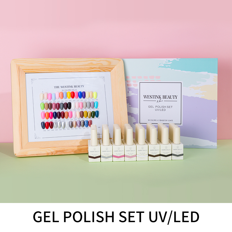 Private Label Gel Polish Set Nail Products Cosmetics Uv Gel Nail Polish Oem Bottle Item Wholesale Price With 60 Colors