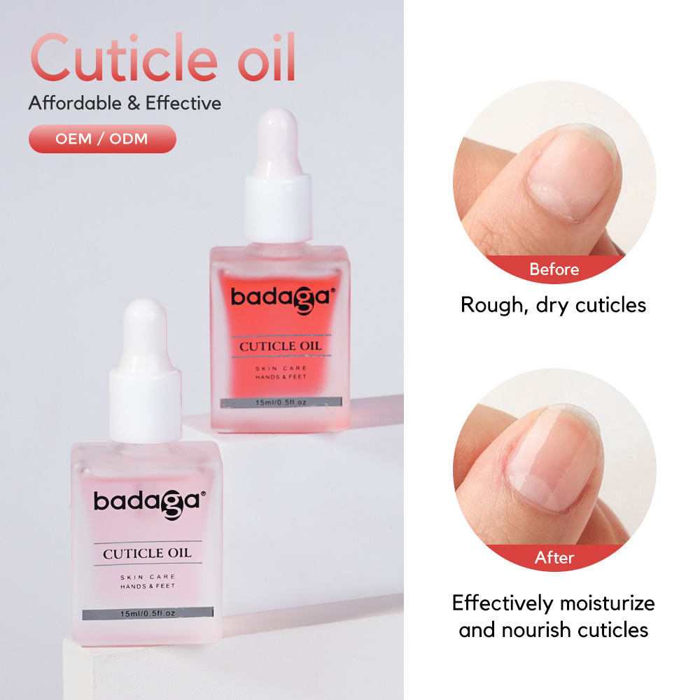 Badaga Nail Cuticle Oil for Nail Beauty Salon Naturally Organic Essential Vitamin Nail Repair Care Vegan Scented Oil