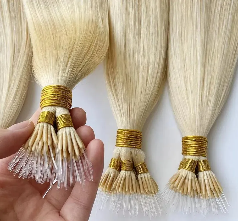 Customizable Non-Tangled Plastic Nano Hair Tip Human Hair Products