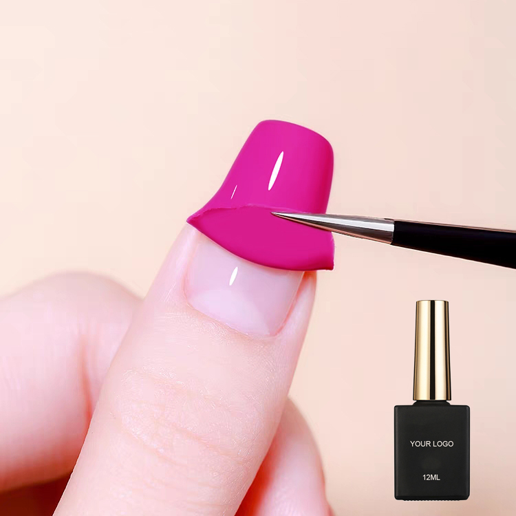 Private Label LED/UV Gel Polish Peel-Off Base Coat Non-Toxic Clear Color Fast-Curing Eco-Friendly Professional Use Easy Water