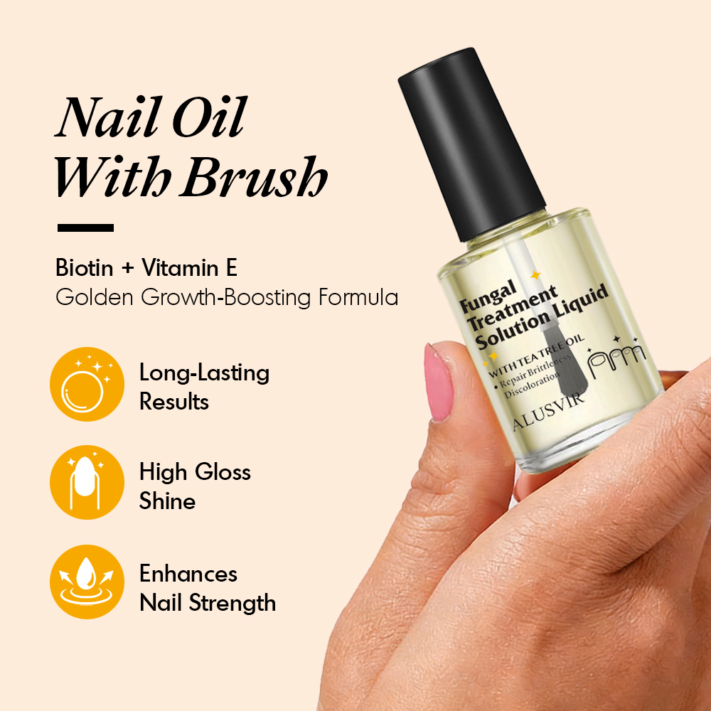 Private Label Organic Vitamin E Nail Repair Oil Manufacturer Natural Nail Care Products for Growth Strengthening with Brush