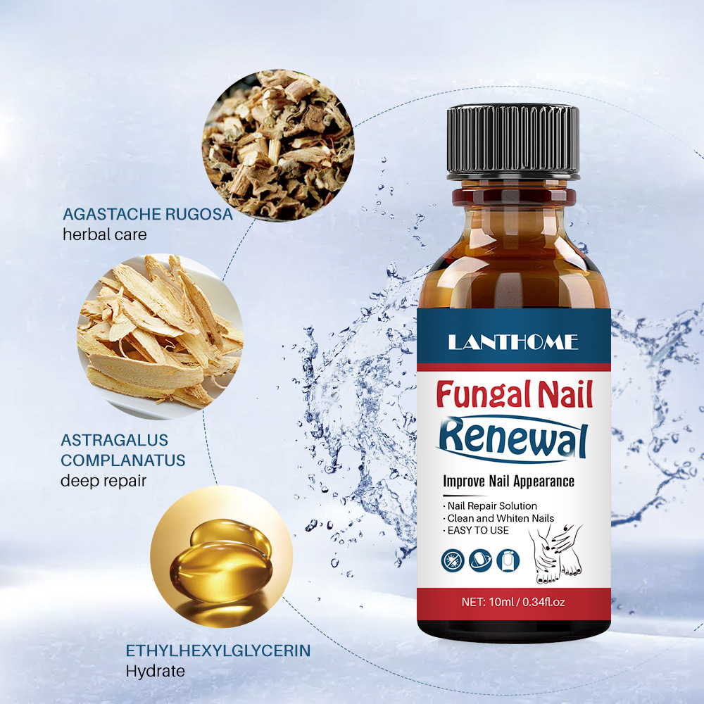 LANTHOME Natural Nail Repair Liquid Gentle Care Anti Fungal Nail
