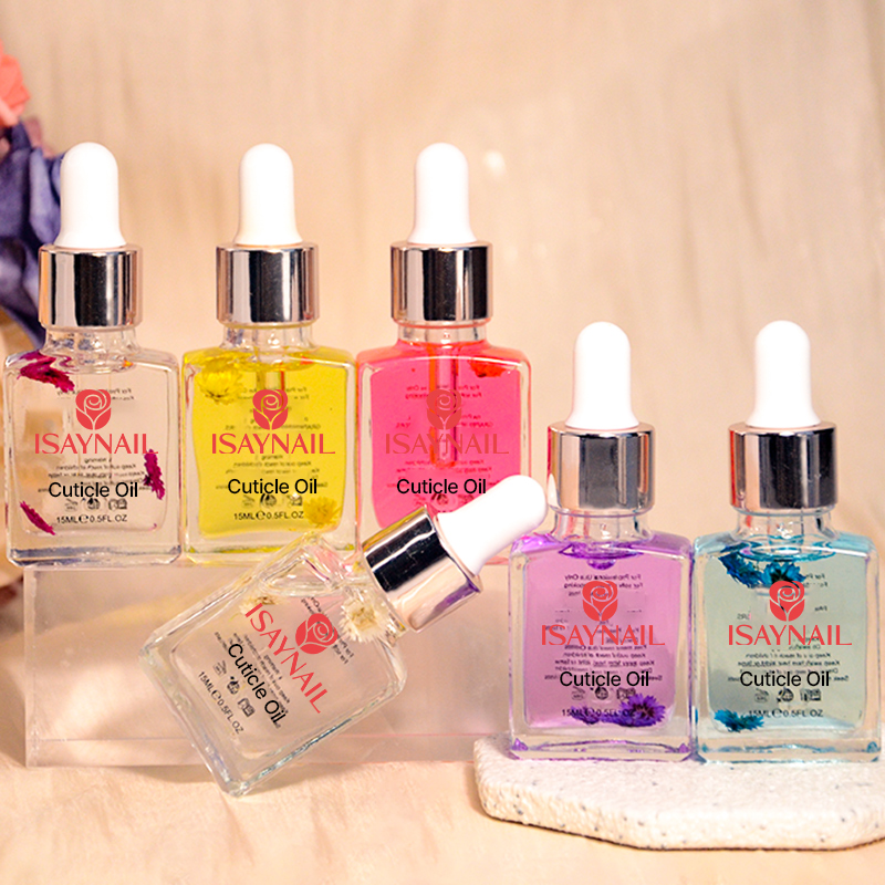 Hot Sale 15ml Custom Logo Cuticle Oil Treatment Nutrient Softener for 6 Flavors Nail Gel Polish